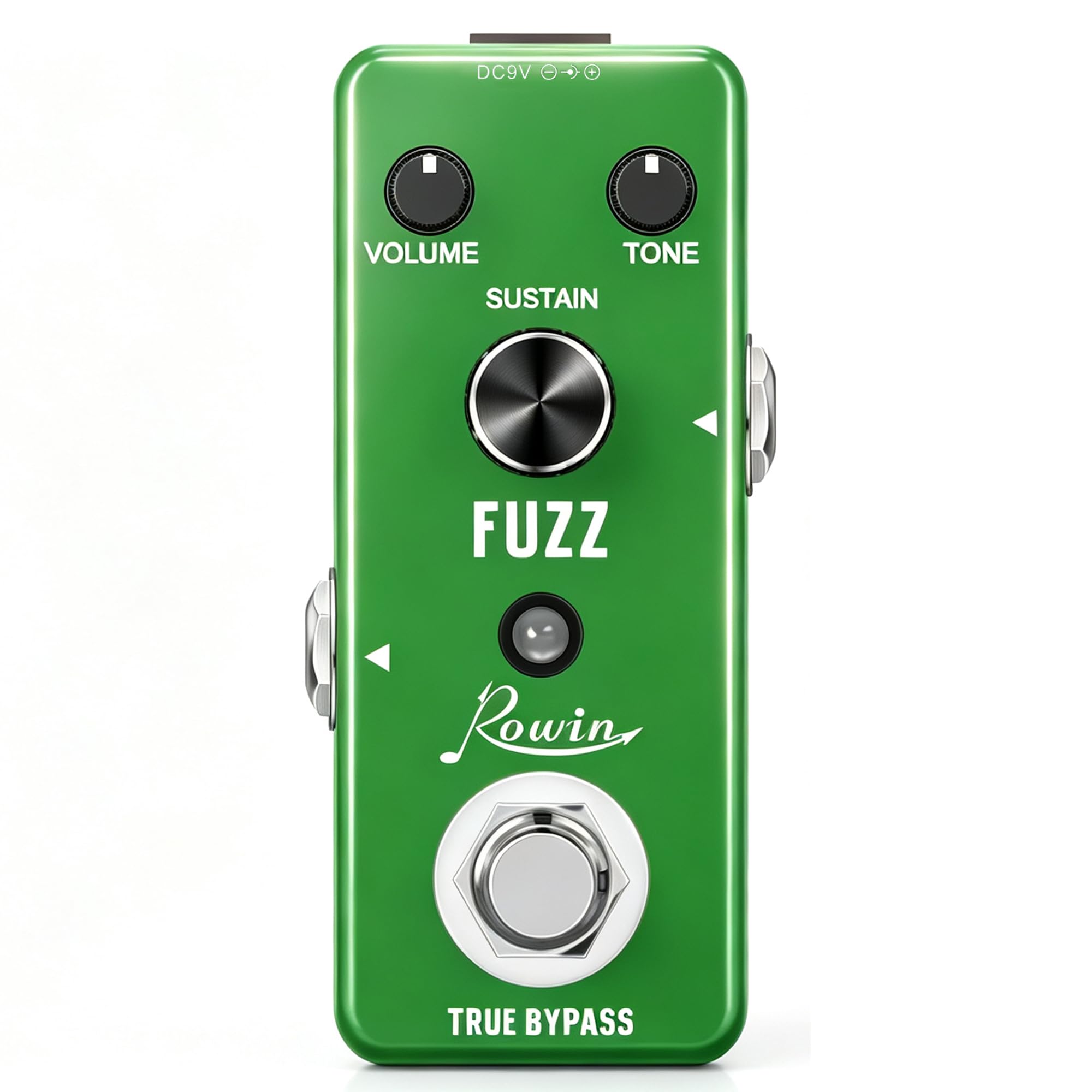 Rowin Analog Fuzz Pedal for Electric Guitar Bass True Bypass LEF-306