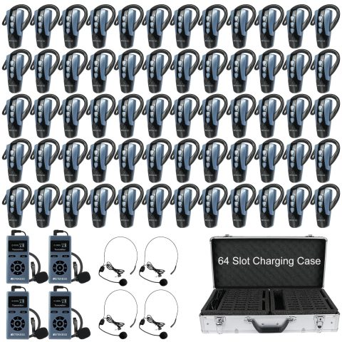 Retekess TT106S Church Translation System, Tour Guide Headsets(4TX 60RX)
