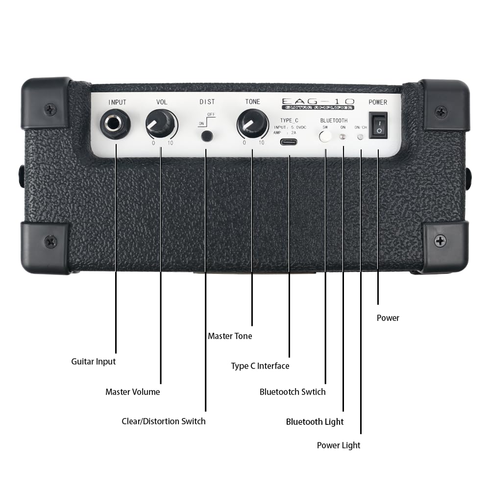 Fojill HSS Pickup 39 Inch Full Size Electric Guitar Kit Set Beginner Starter Combo Package Bundle 10W Battery Power Bluetooth Amplifier Amp Bag,Picks, Cable, Strap, Extra Strings