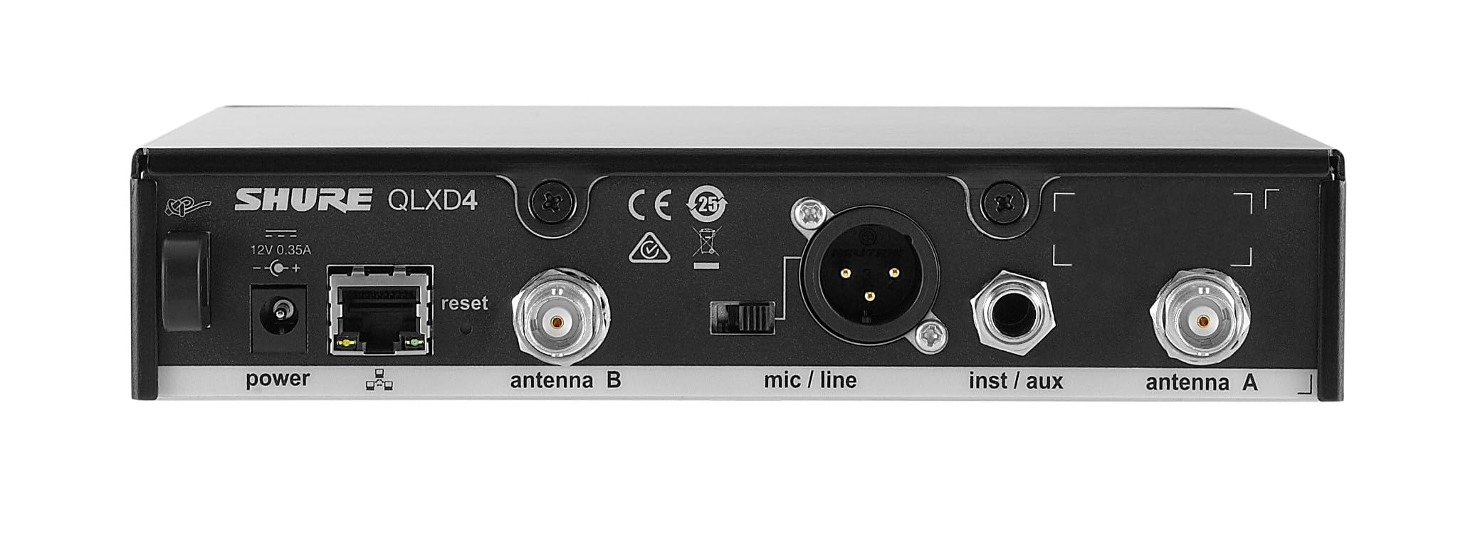 Shure QLXD2 Handheld Transmitter with SM58 Vocal Mic Capsule for QLX-D Digital Wireless Systems, Receiver Sold Separately, G50 Band