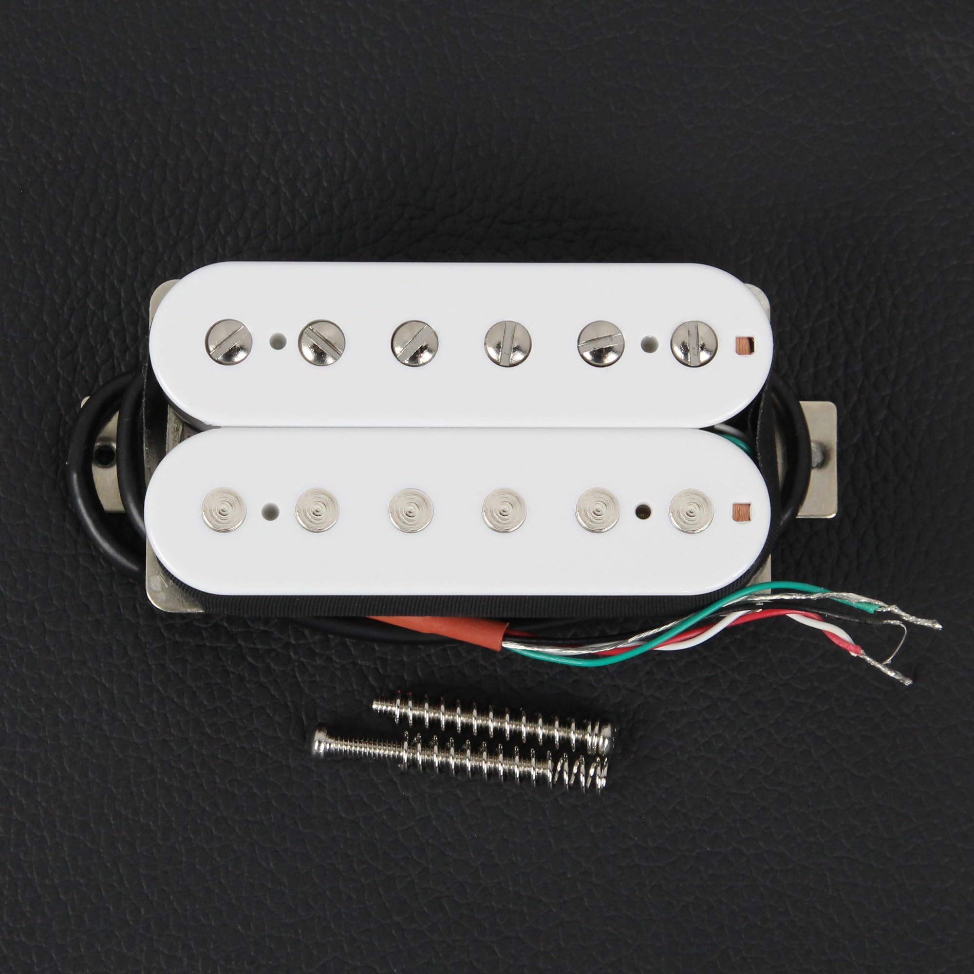 FLEOR Electric Guitar Pickup Double Coil Humbucker Pickups 50mm Ceramic Neck Pickup-White