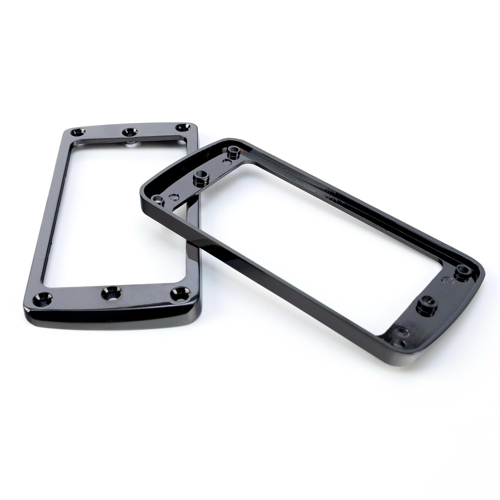 OVSAL 2PCS Flat Metal Guitar Humbucker Pickup Ring Neck & Bridge