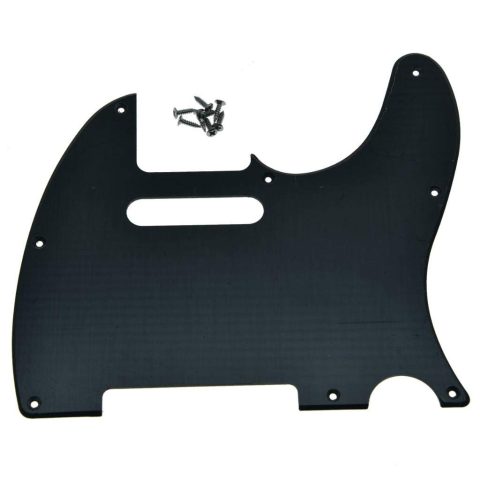 Dopro 8 Hole Tele Guitar Pickguard Scratch Plate fits USA/Mexican Tele Guitars Matte Black 1 Ply