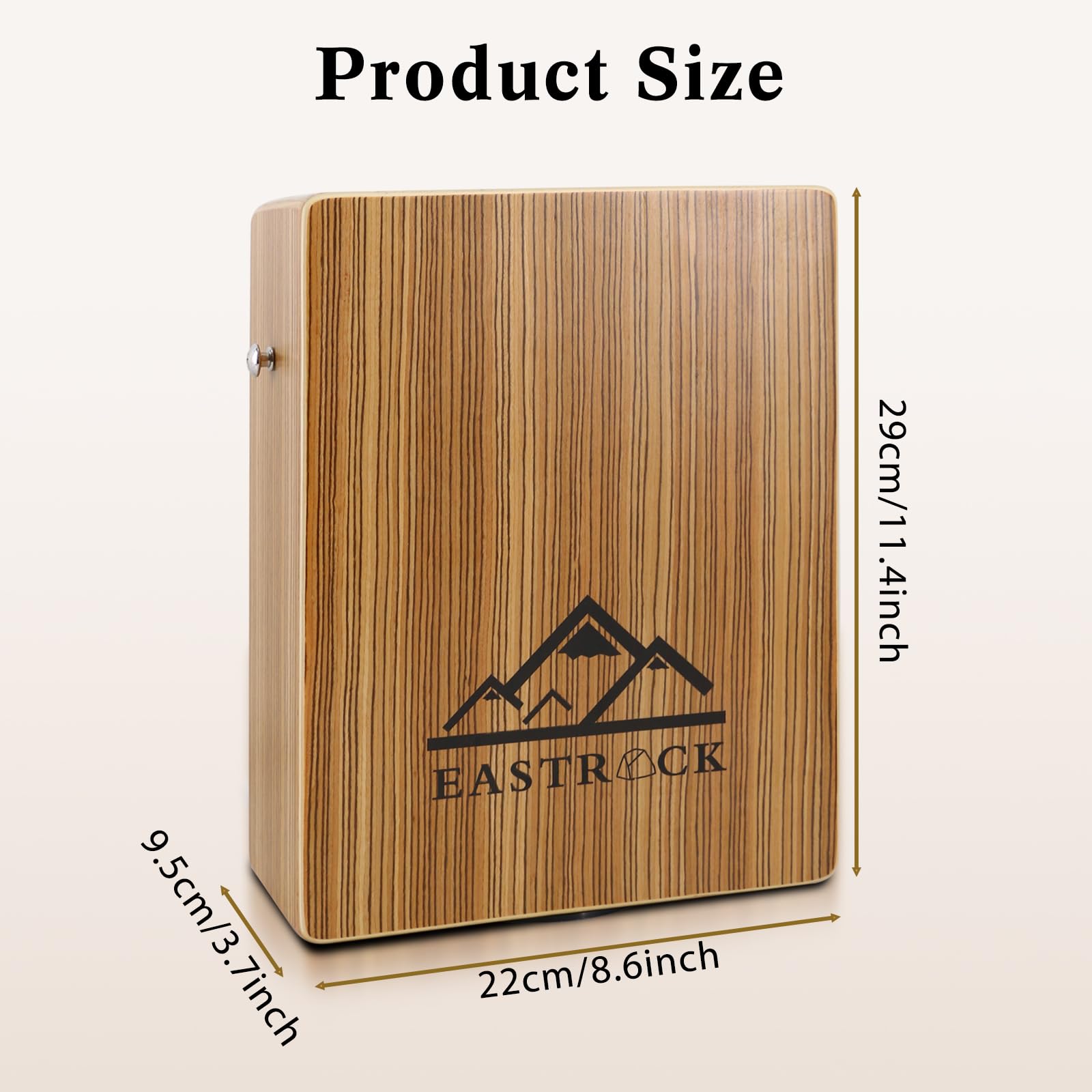 EASTROCK Portable Cajones Beat Box Hand Drum Cajon