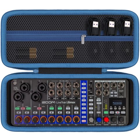 co2CREA Hard Case for Zoom LiveTrak L6max Digital Mixer