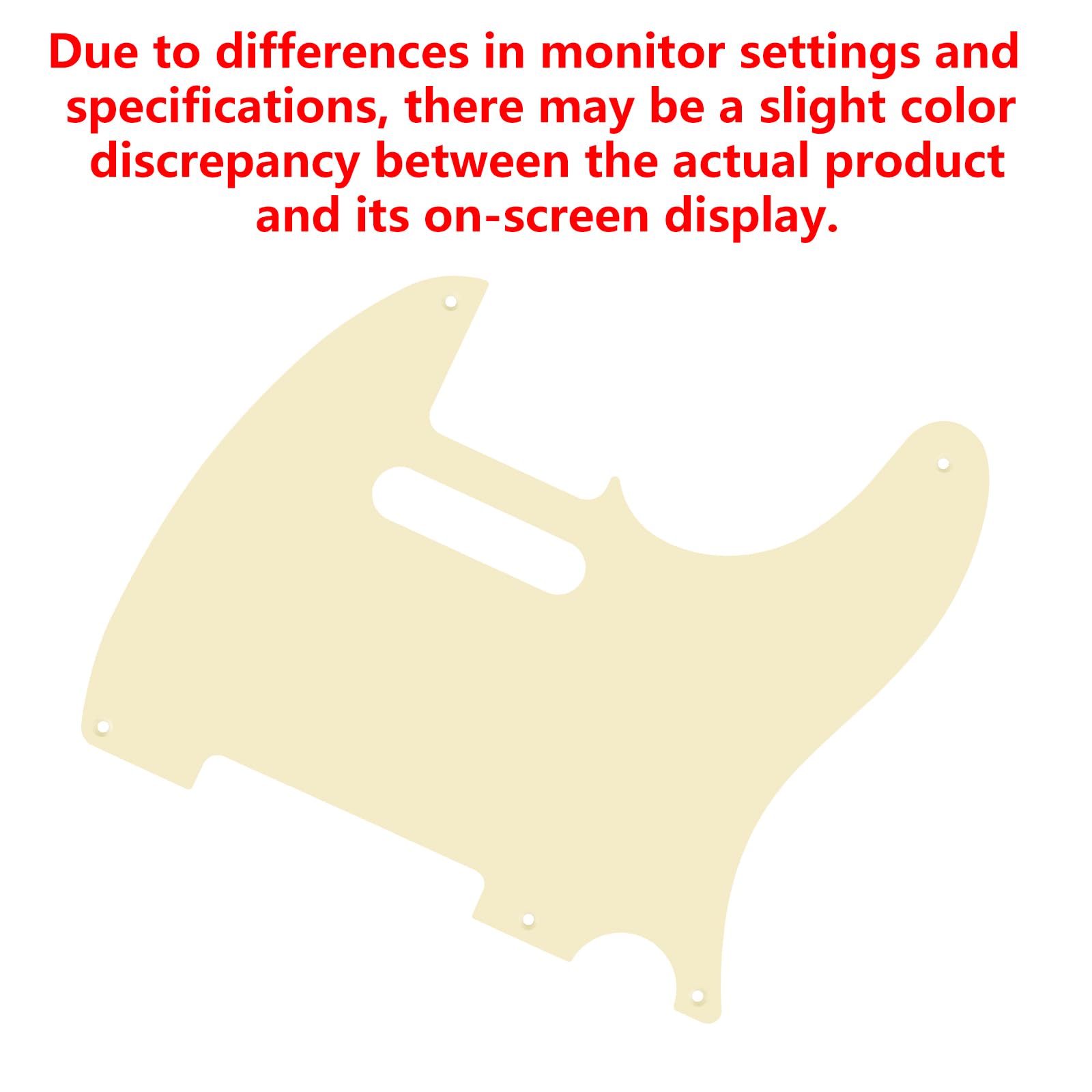 Banworks Vintage Original ’51–’59 5-Hole TL Guitar Pickguard Straight Edge