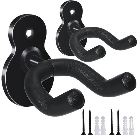 LALAOKS 2Pack Guitar Wall Mount Hanger for Guitar, Bass, Ukulele