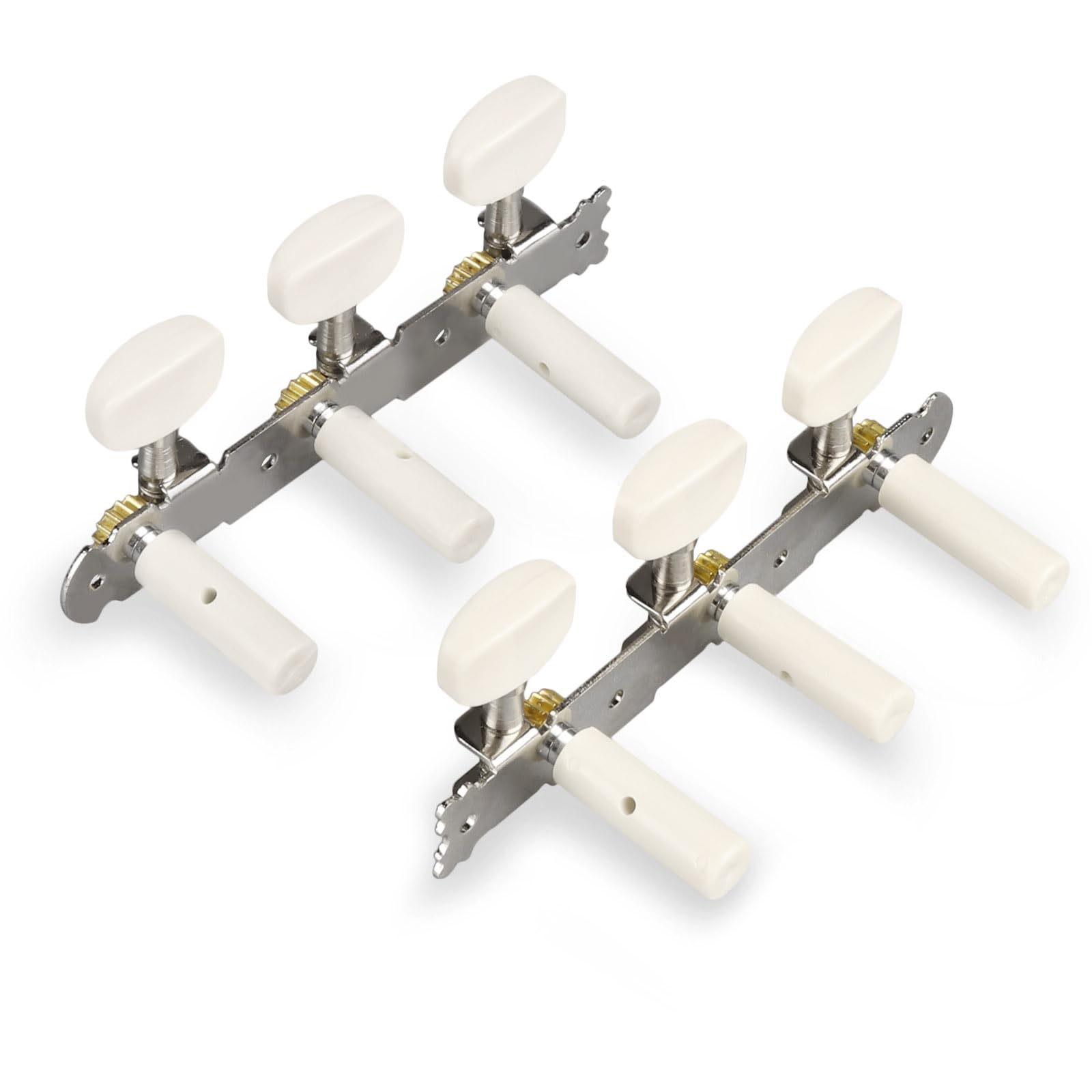 Classical Guitar 3L3R Tuning Pegs Keys Machine Heads DIY Set White Button
