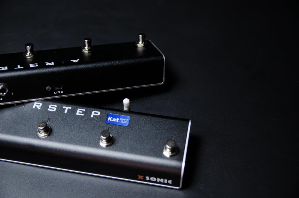 XSONIC Airstep Kat EX, KATANA Gen3, MkII & MkI Footswitch, 3 Control Modes, Change Effect Type, 2 expression pedal inputs, Modify Amp sound with BTS App for iOS and Android