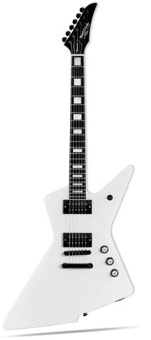 WestCreek Revenge Solid Body Electric Guitar, Heavy Metal Guitar, Right Handed, Heavy Metal Pickups, Rounded End Jumbo Frets, Bone nut, Rosewood Fretboard, Mahogany Body (Red)
