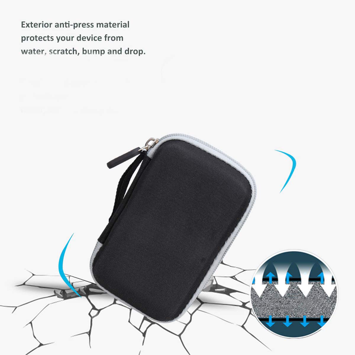 Aproca Case Compatible with Korg TM-70T / TM60BK / WEGROWER Tuner Metronome, Portable Storage Bag for Accessories -Black (Case Only)