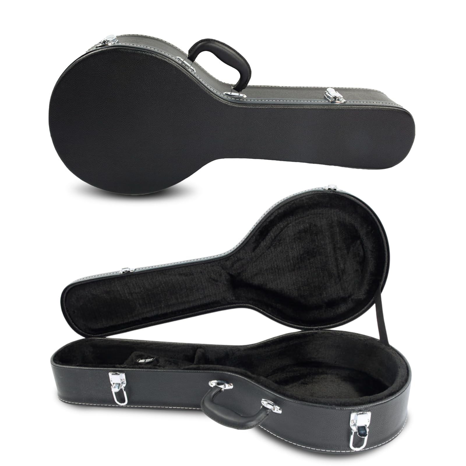 Ktaxon A-Style Mandolin Hard Case Deluxe Leather