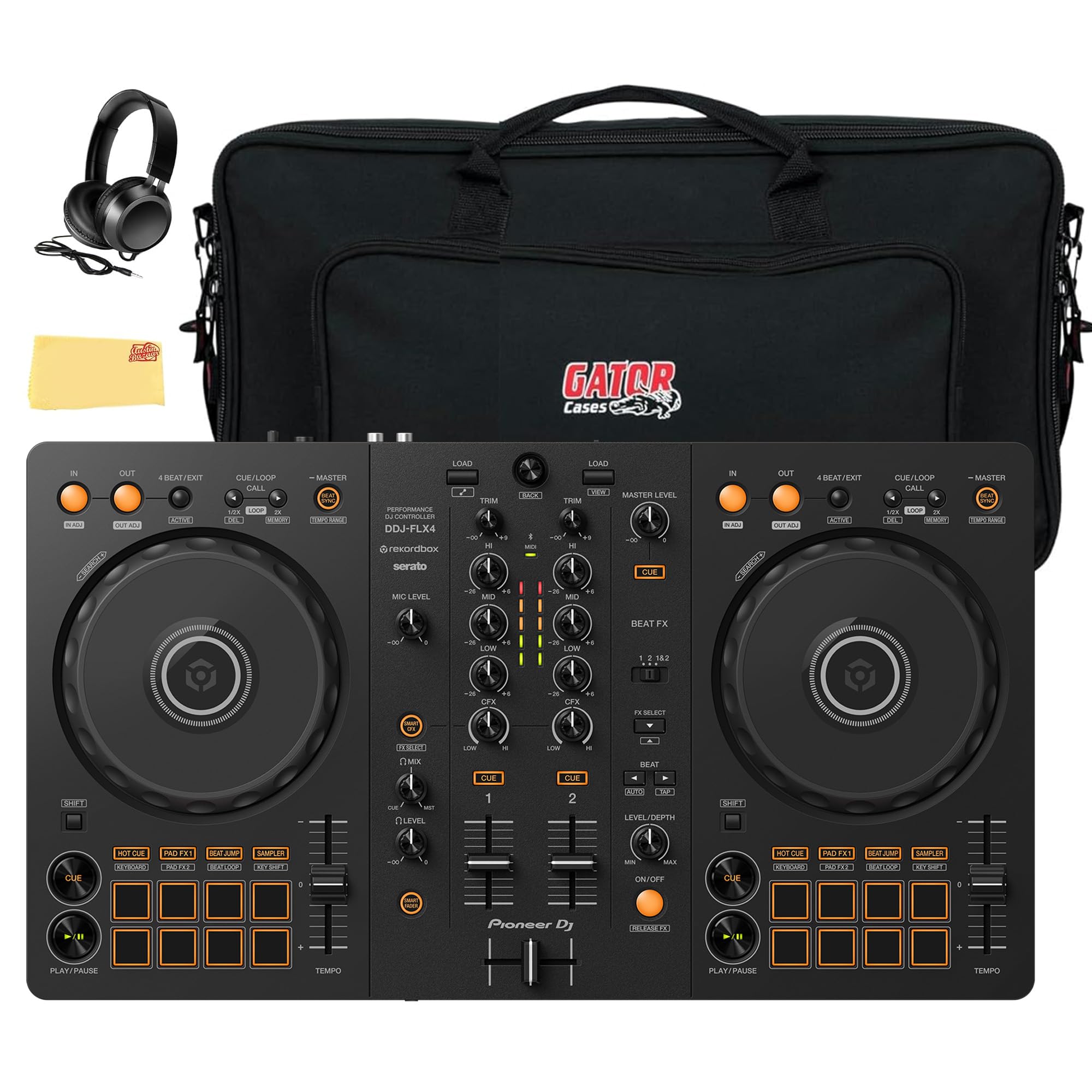 Pioneer DJ FLX4 2-Channel DJ Controller – Black