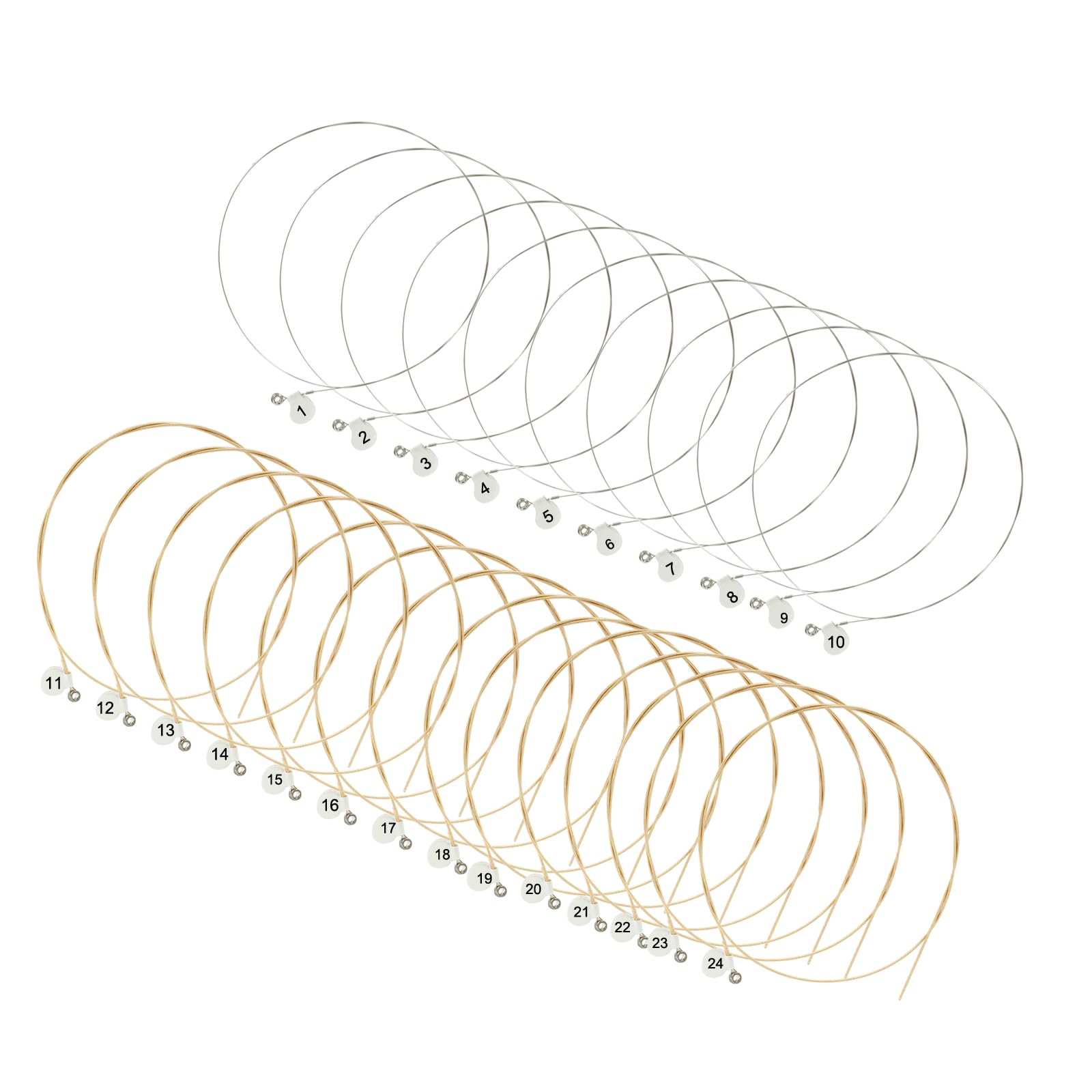 Bonsicoky Harp Strings, Set of 24
