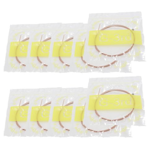 Cheerock 10-Pack G Single Strings Light Tension for Acoustic Guitar