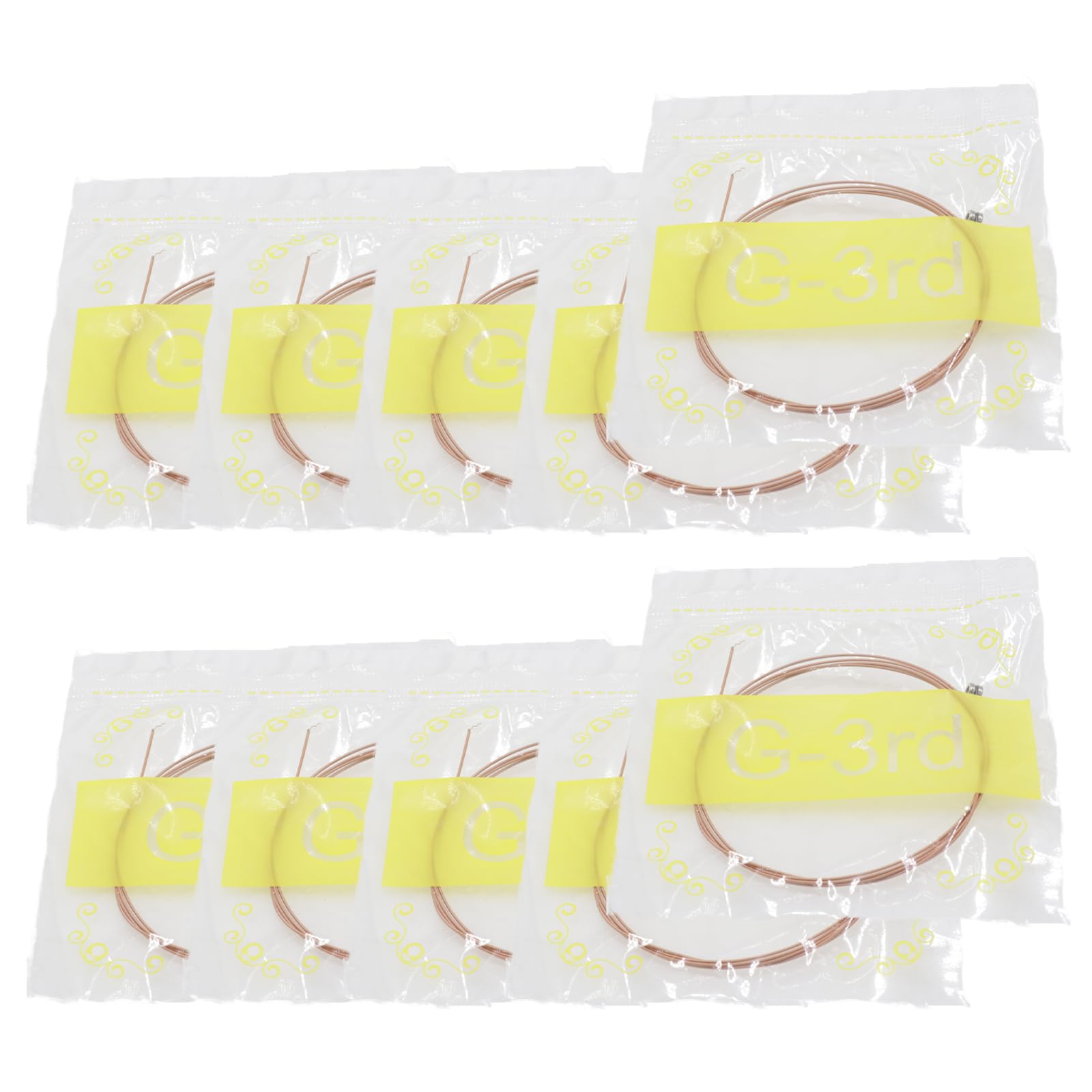 Cheerock 10-Pack G Single Strings Light Tension for Acoustic Guitar