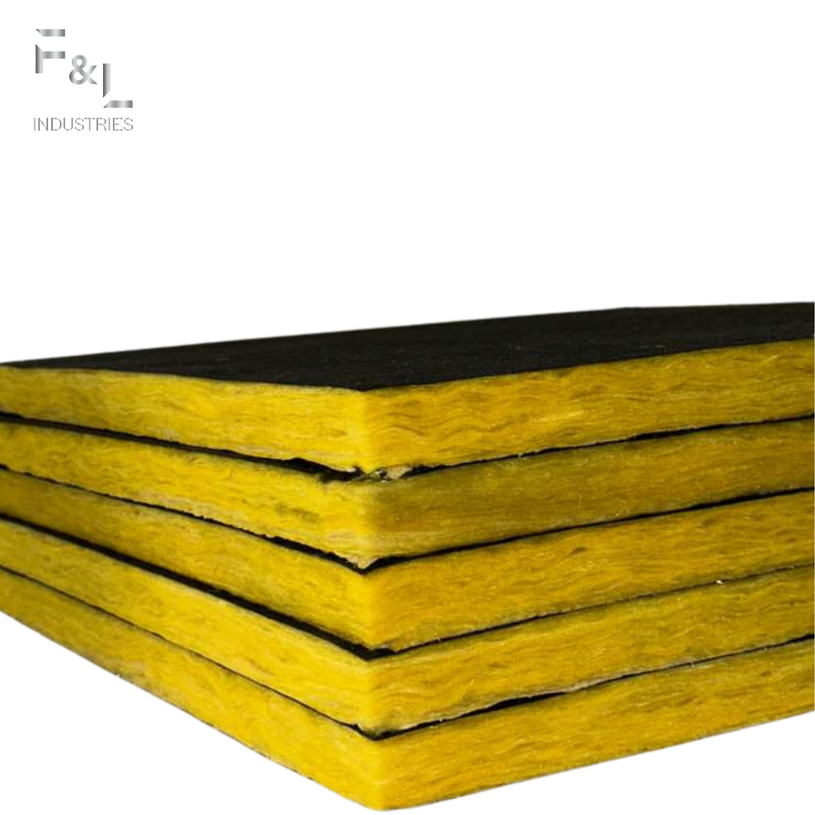 F&L R6 Fiberglass Board Acoustic Insulation Panels – 1″ to 2″ Thick, 24″x24″ and 24″x48″ – Thermal Soundproofing for Walls, Ceilings, Studios & HVAC Duct Applications (1-1/2in x 24in x 24in)