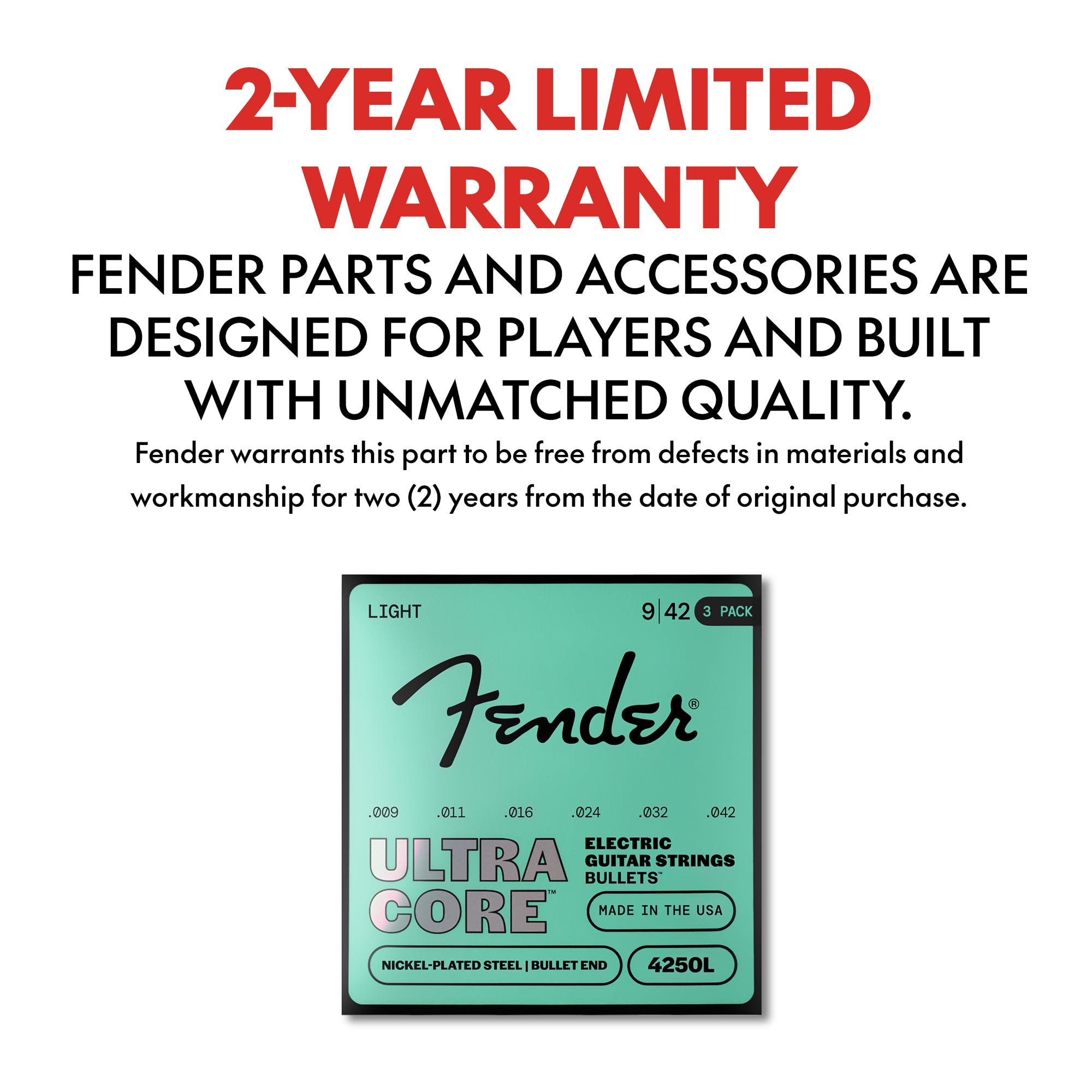 Fender Strings – .09-.042