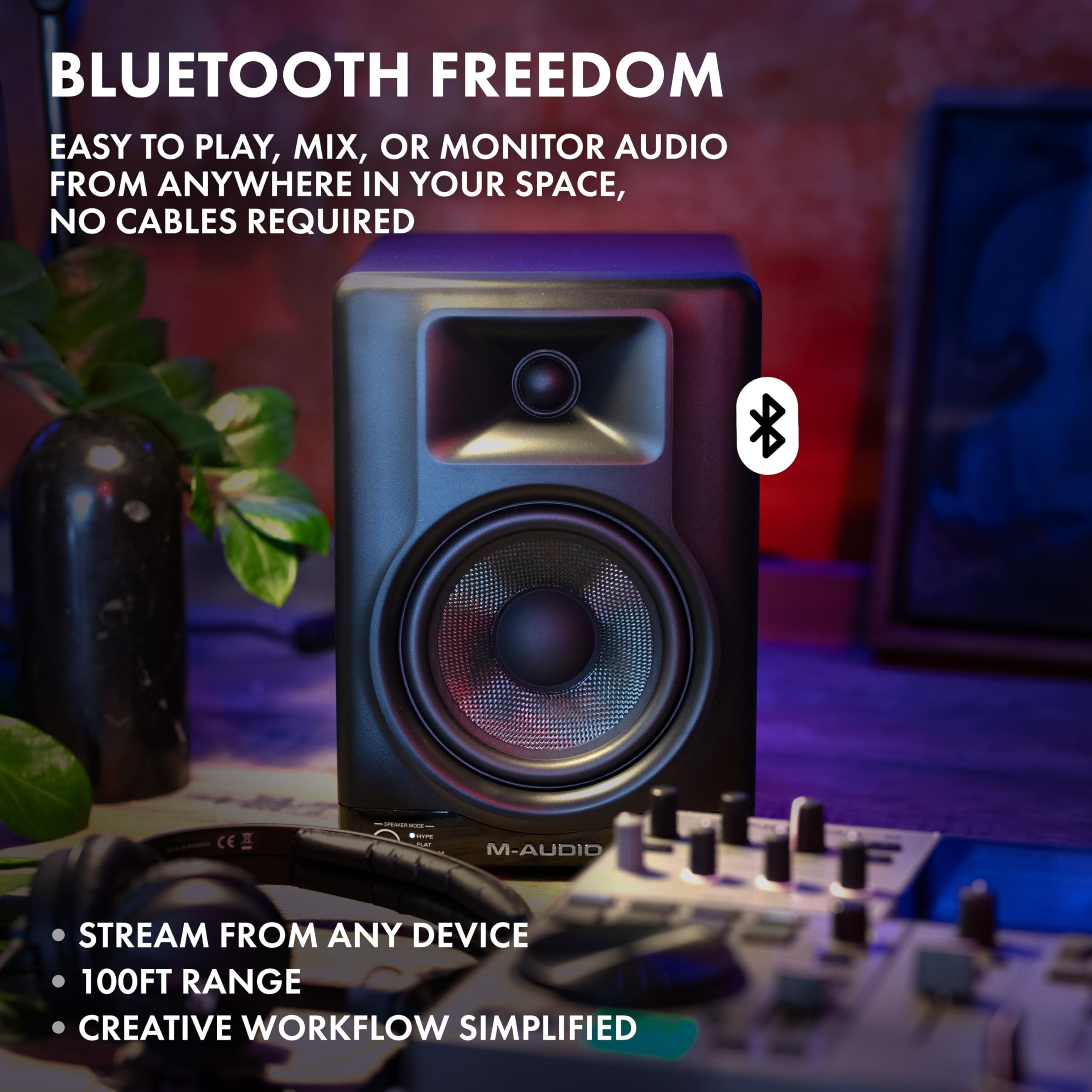 M-AUDIO BX5BT 5″ Desktop Studio Monitors Pair