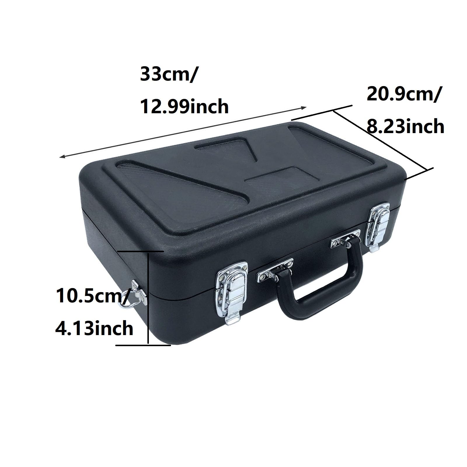 TUOREN Clarinet Case Sturdy ABS Plastic Portable Protective Storage Bag Box for Clarinet Players