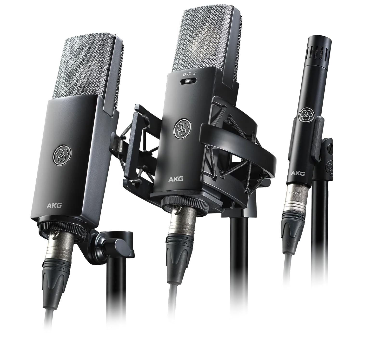 AKG C104 Professional Large Diaphragm Cardioid Condenser Microphone – XLR Studio Mic for Podcasting, Streaming, Broadcasting & Music Recording, Low Noise, High SPL, Sustainable Design