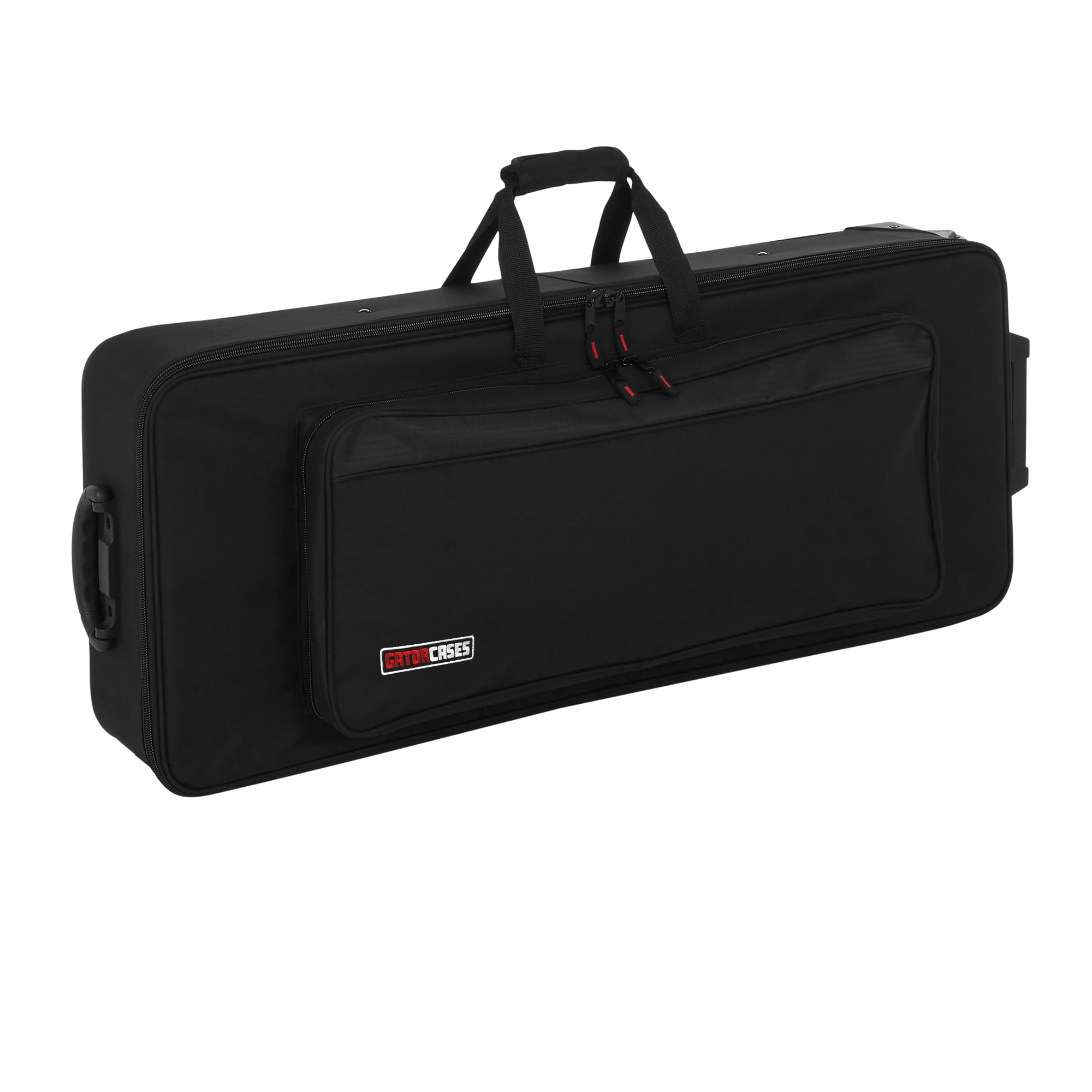 Gator Cases Lightweight Case with Retractable Pull Handle and Wheels Fits Standard 49 Note Keyboards and Electric Pianos, (GK-49)
