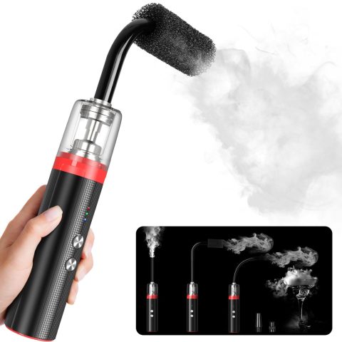 COOWOO Portable Mini Fog Machine, Handheld Smoke Machine with Remote