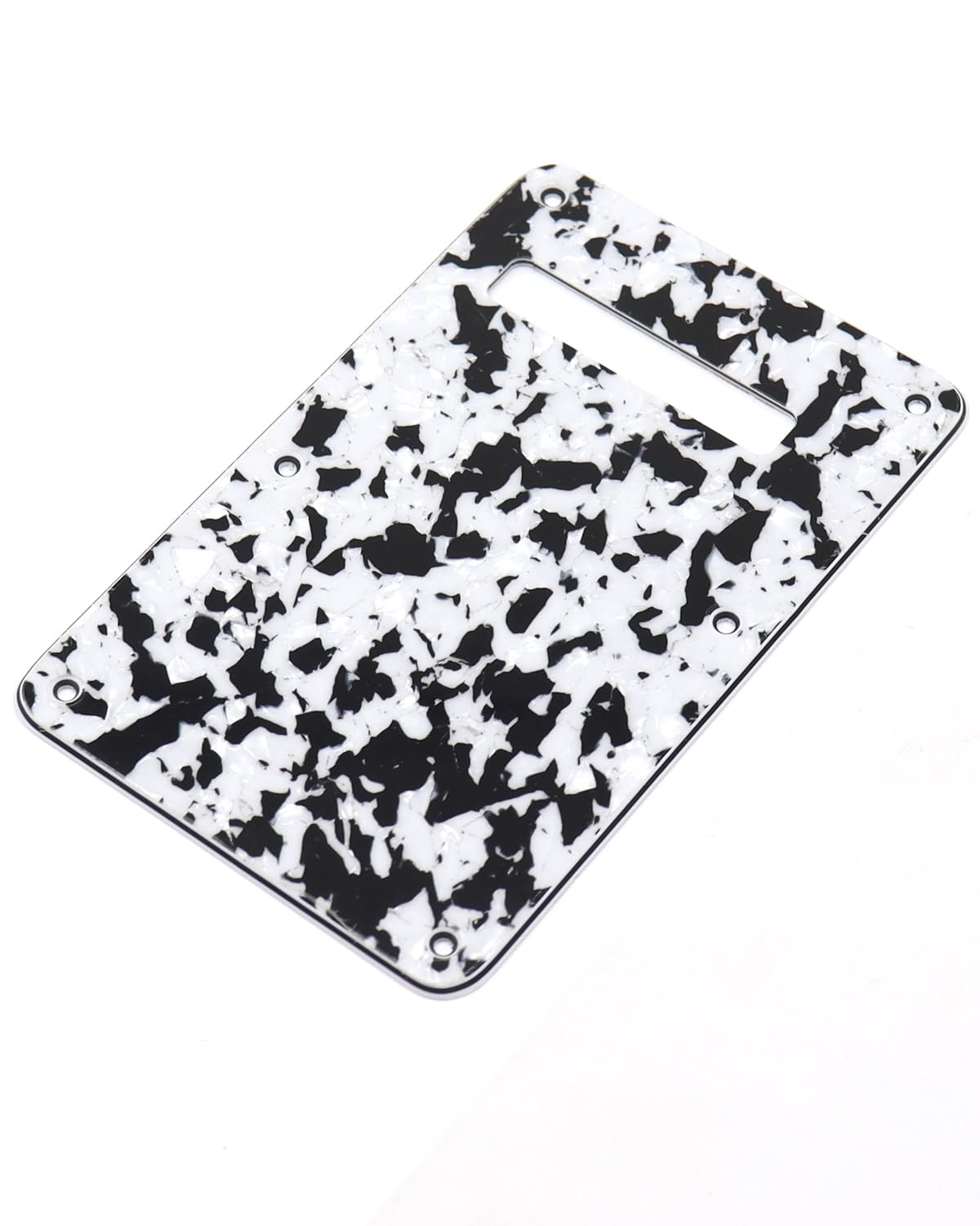 6 Hole Strat Guitar Back Plate Tremolo Cover Backplate for Fender USA/Mexican Standard Stratocaster (Green Pearl)