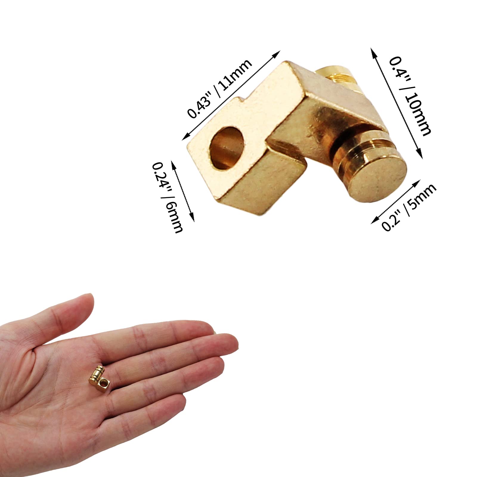 Jersvimc 2 Pcs Guitar Roller String Tree, Gold, for Tele Start