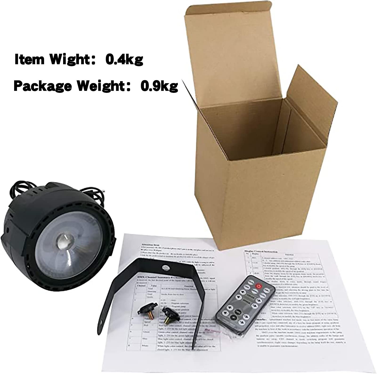 SHEHDS LED Par Stage Light 30W COB Wash Lights RGB 3in1-2 Pack