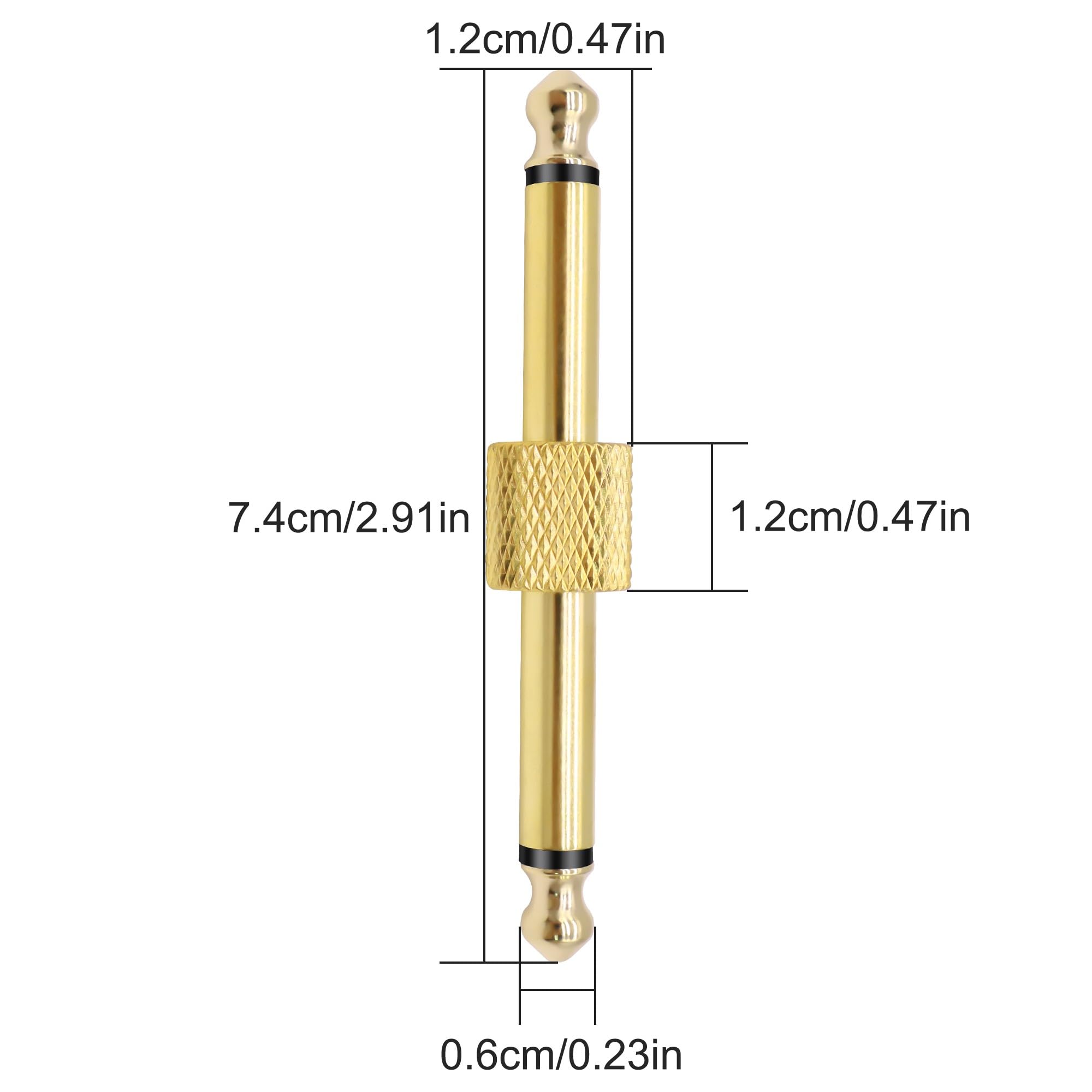 MEIRIYFA Guitar Pedal Patch Connector 6.35mm 1/4″ Effect Couplers
