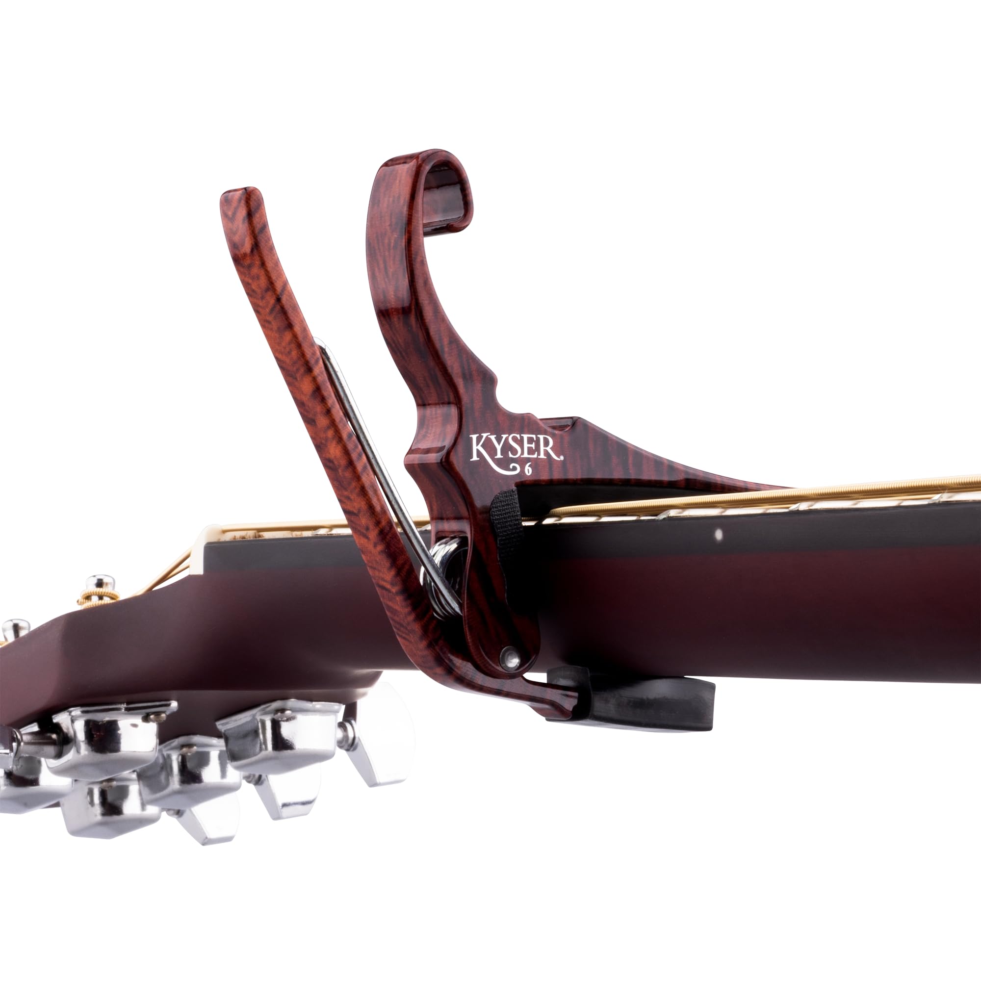 Kyser Musical Products Quick-Change Guitar Capo, KGCRWA, Rosewood – For Classical Guitars, Made in USA, Quality, Strong, Lightweight, Quick & Easy Key Changes, Innovative, Perfect Fit For Classicals