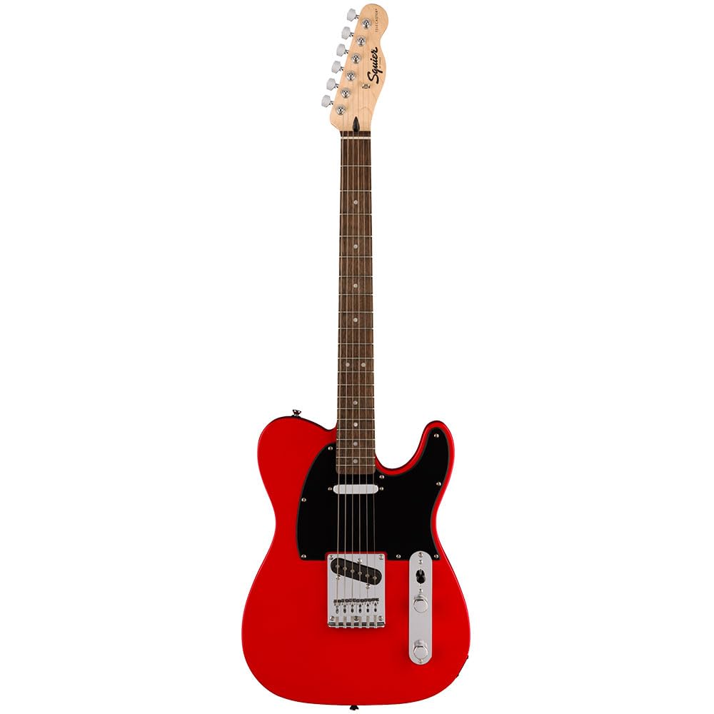 Fender 0373451558 Squire Sonic Telecaster Electric Guitar, Torino Red, Laurel Fingerboard