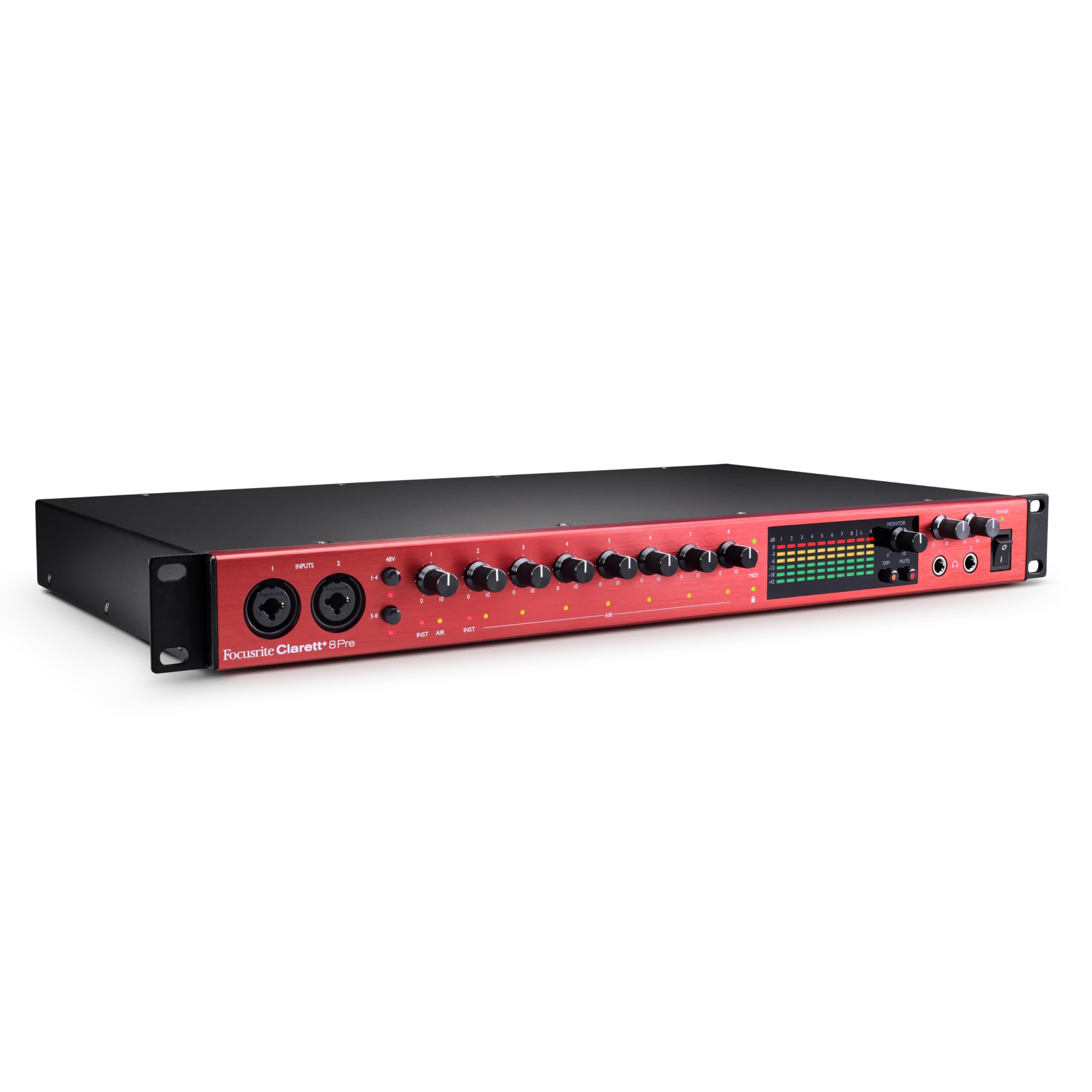 Focusrite Clarett+ 8Pre 18-In/20-Out USB-C Audio Interface