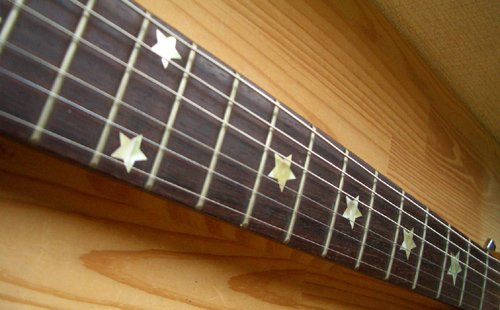 Jockomo Everly Brothers Star (White Pearl) Guitar Inlay Sticker