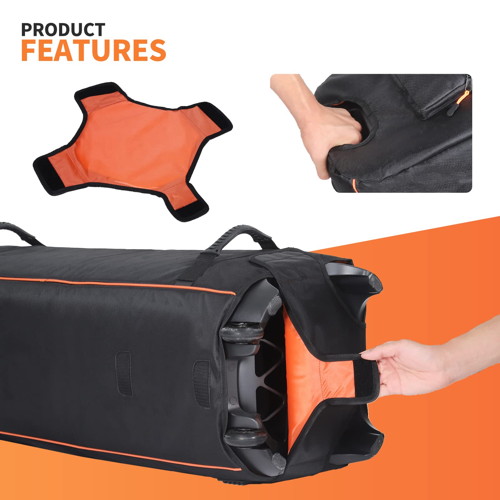 OUKNAK Speaker Bag Travel Case Replacement for JBL Party Box Series, Portable Carry Tote Bag Backpack for JBL Speaker (For partybox 1000)