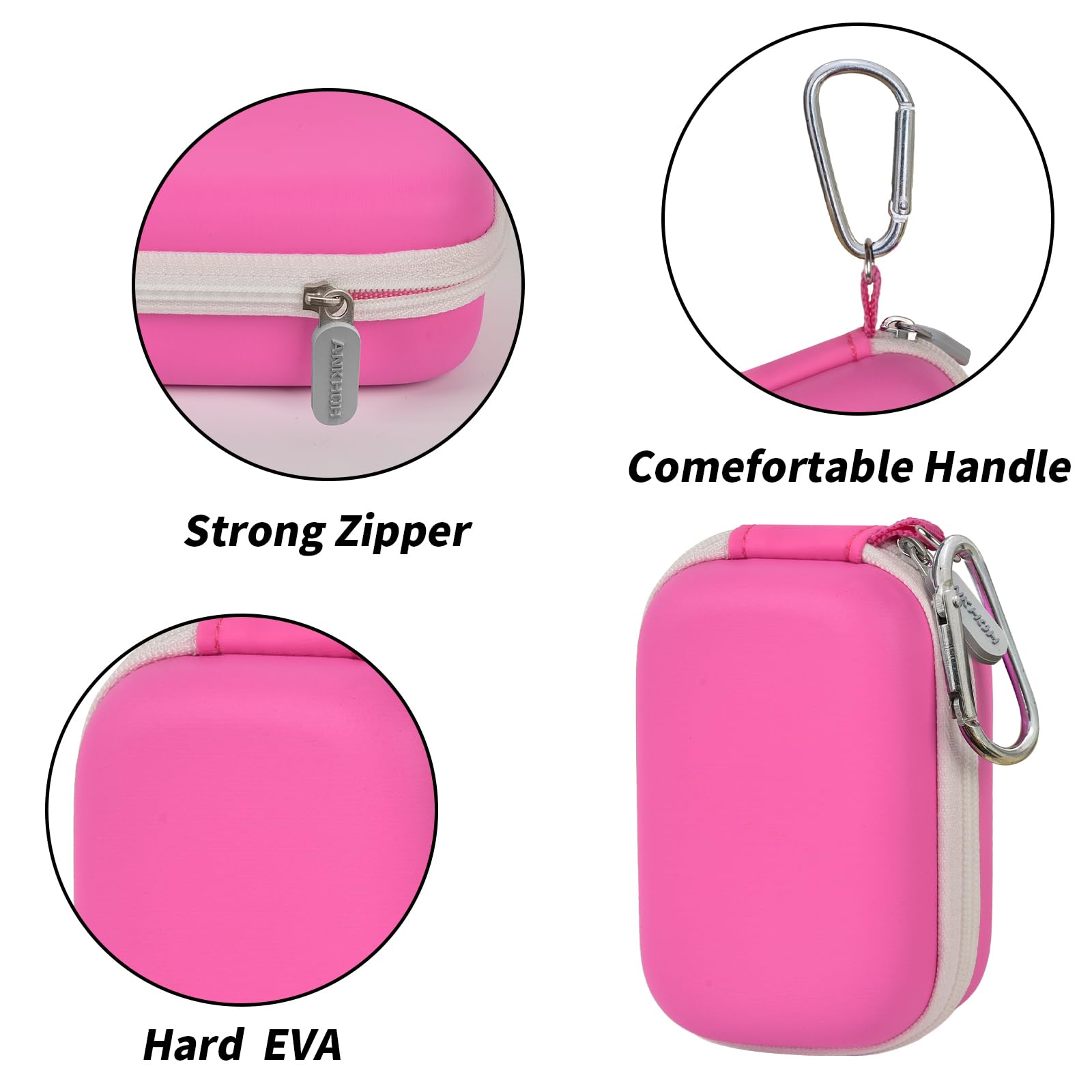 ANKHOH Carrying Travel Case for Noxgear 39g Wearable Bluetooth Clip Speaker