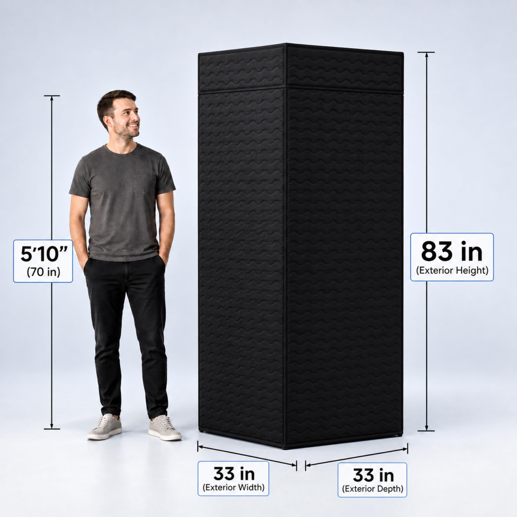 Voctent Portable Vocal Booth for Recording, Sound Booth for Home Studio