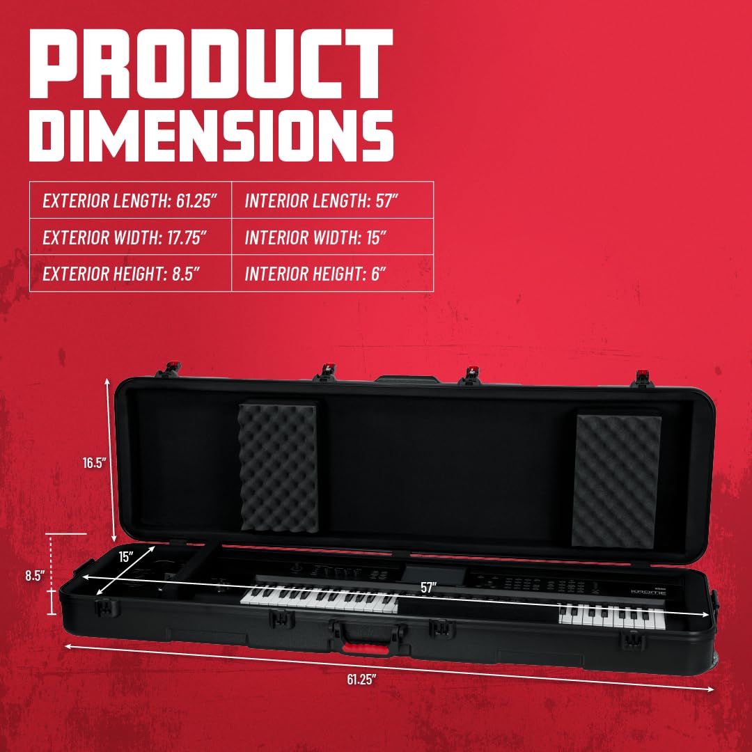Gator Cases TSA Flight Case for SL/XL 88-Note Keyboards (GTSA-KEY88SLXL)