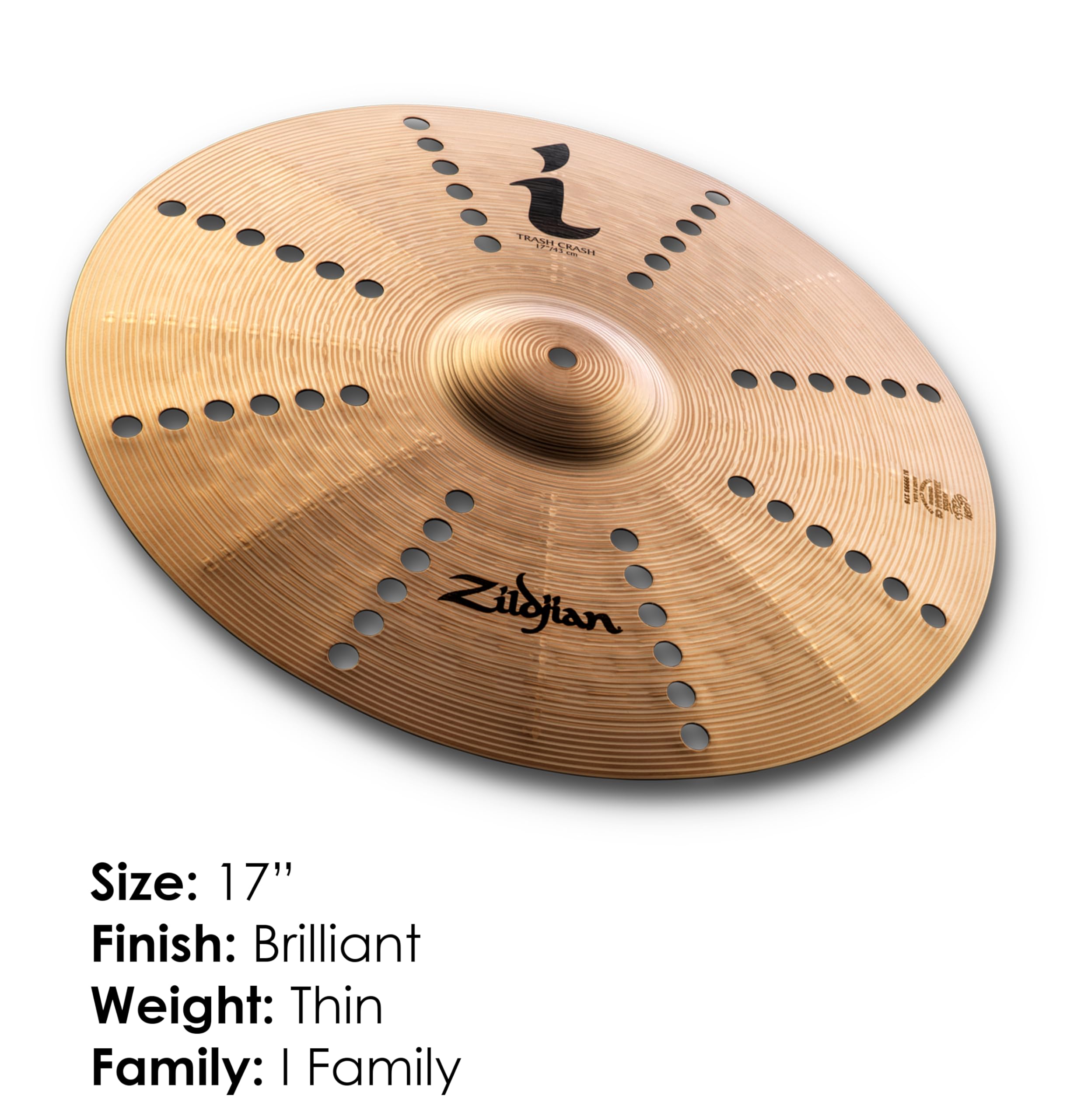 Zildjian ILH17TRC 17″ I Trash Crash Cymbal