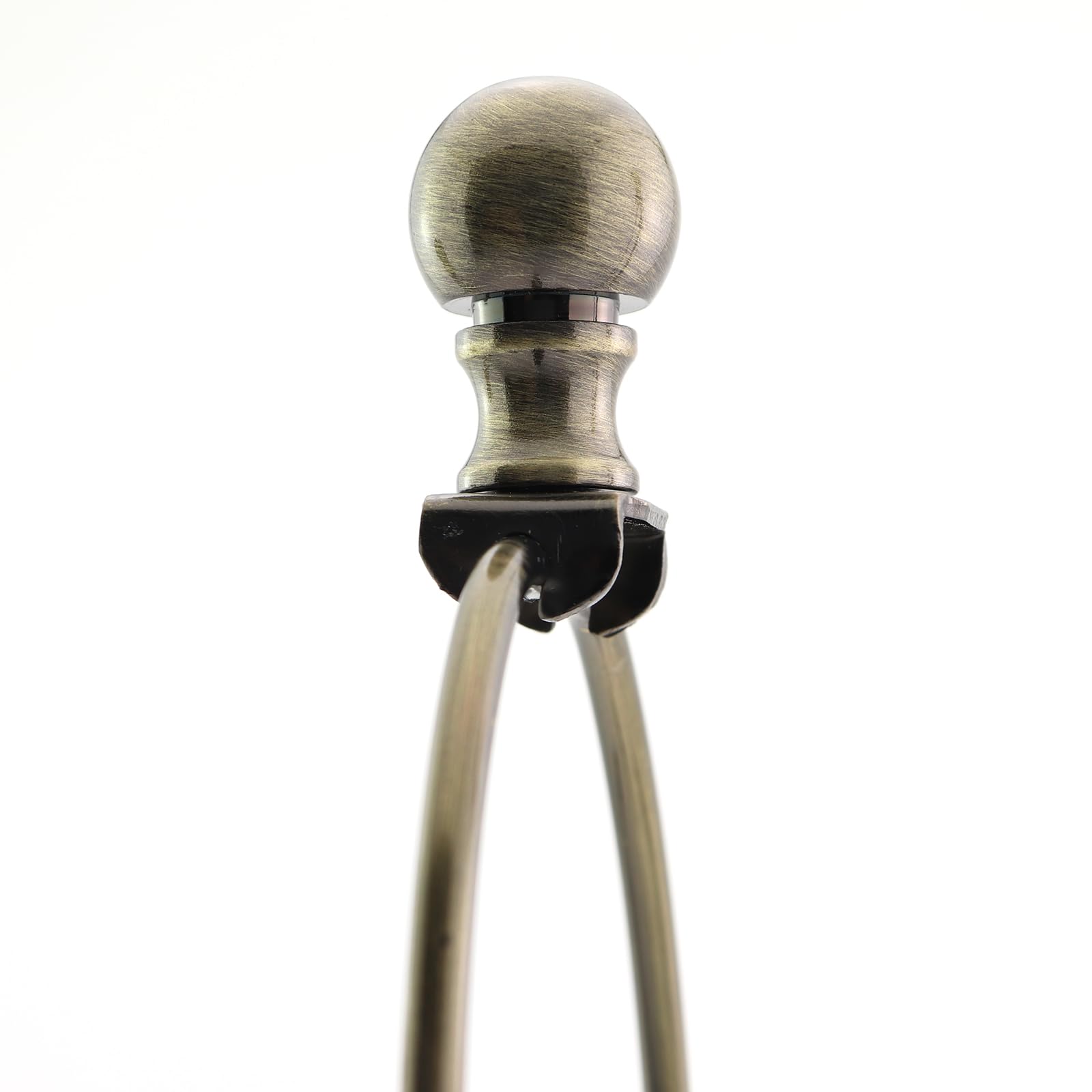 CChiai Harp Converter Wire Lamp Harp Set – 10 Inch Bronze Harp Shade with Stand Base and Top Knob for Table and Floor Lamp