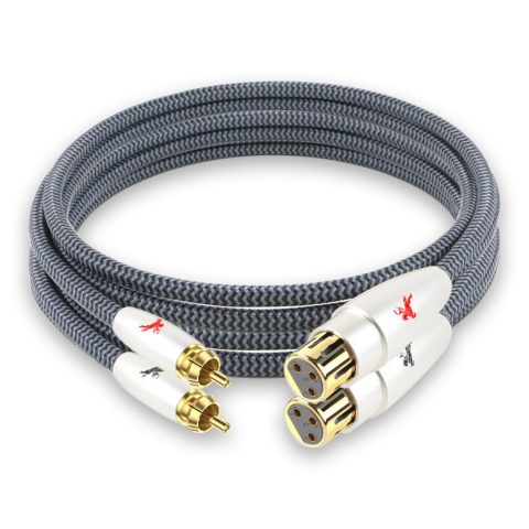 Impeto XLR Female to RCA Cable – 3-Pin to Dual RCA Adapter for Microphone, Audio Interface, Recording (2M/6.5ft) 2-Pack