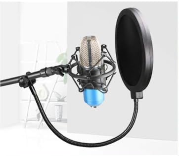 HORNO Professional Microphone Filter Screen with Flexible Gooseneck Mount