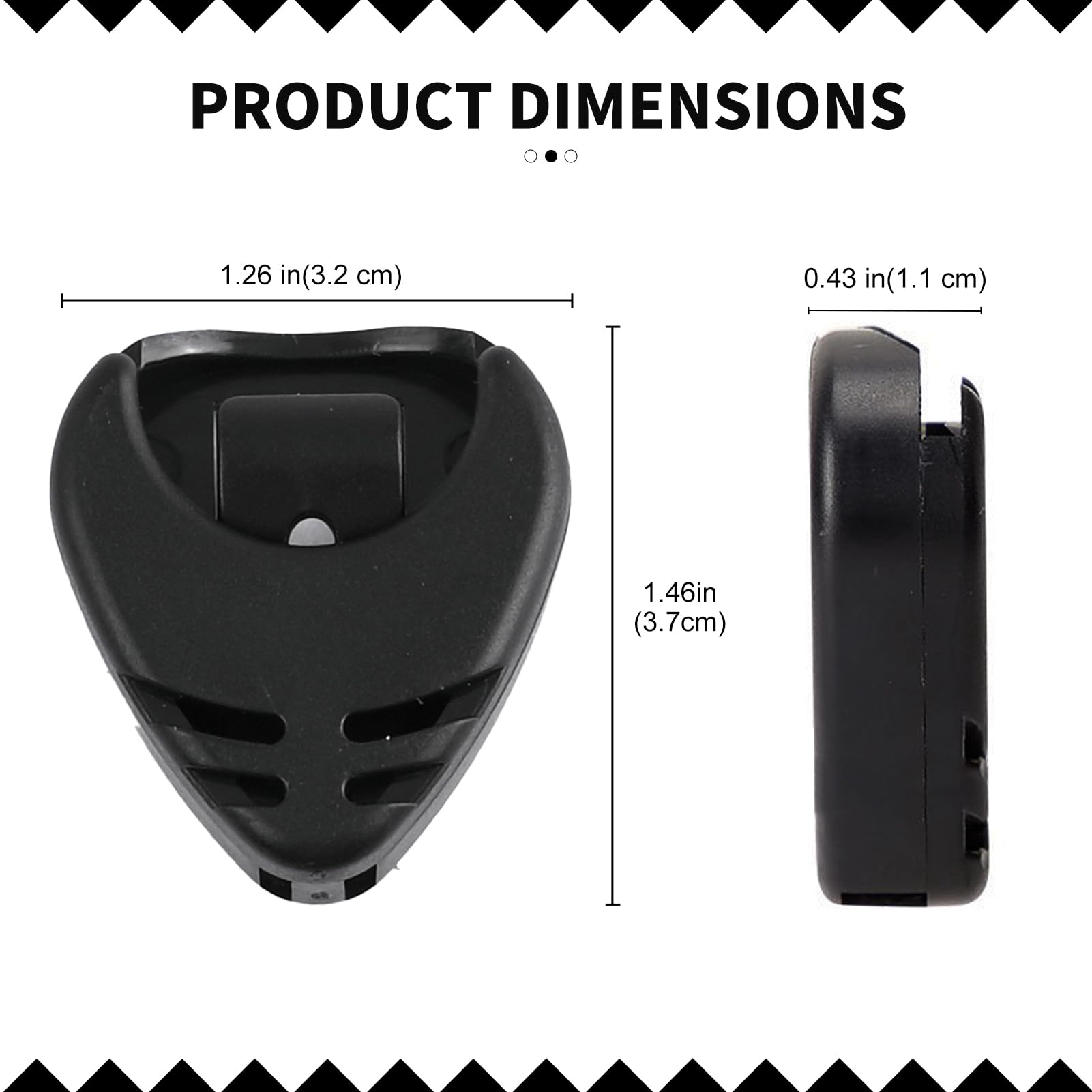 Pick Holder, Stick-on Guitar Pick Holder, Easy to Paste on the Guitar with Adhesive Back, Guitar Accessories, Convenient Picks Placement for Acoustic Guitar Bass Ukulele (7 Pack)