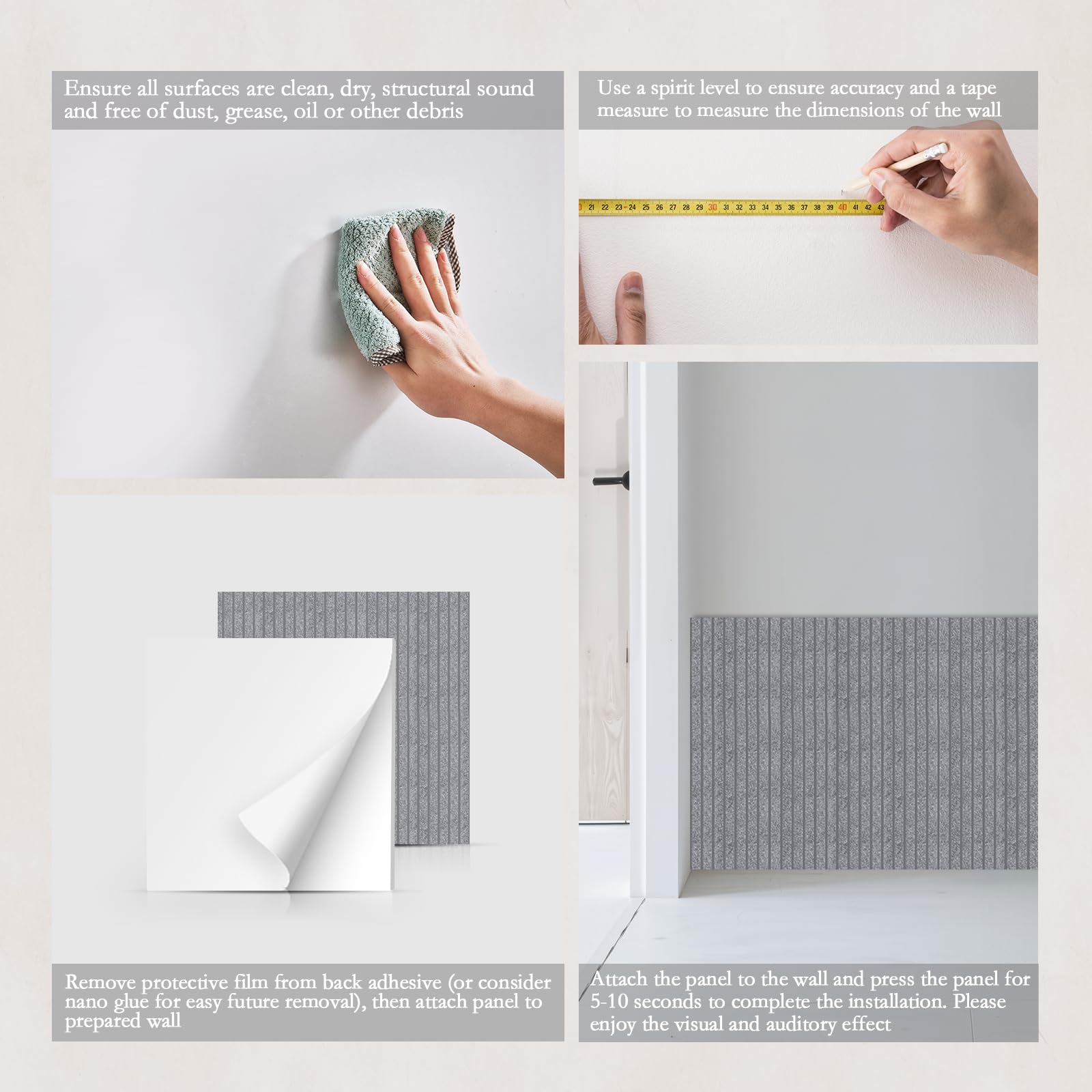 ArtVivid 6 Pack Large Acoustic Panels, Soundproof Wall Panels