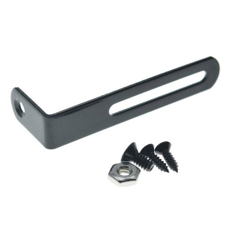 KAISH Premium Stainless Steel Guitar Pickguard Bracket with Pickguard Mounting Screws Bolt and Nut for USA Les Paul Black