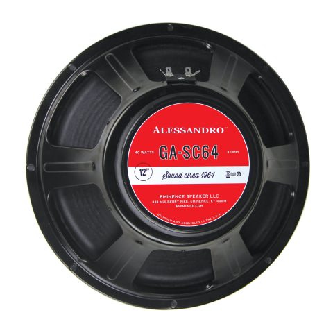 Eminence Signature Series GA-SC64 12″ George Alessandro Guitar Speaker, 40 Watts at 8 Ohms