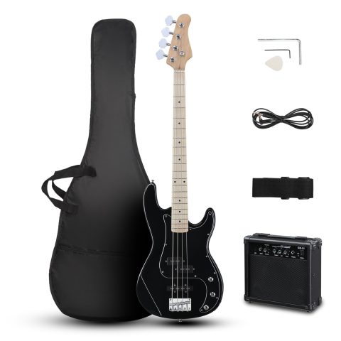 Ktaxon 4 String Bass Guitar Full Size Electric Bass Guitars(Classic Black)