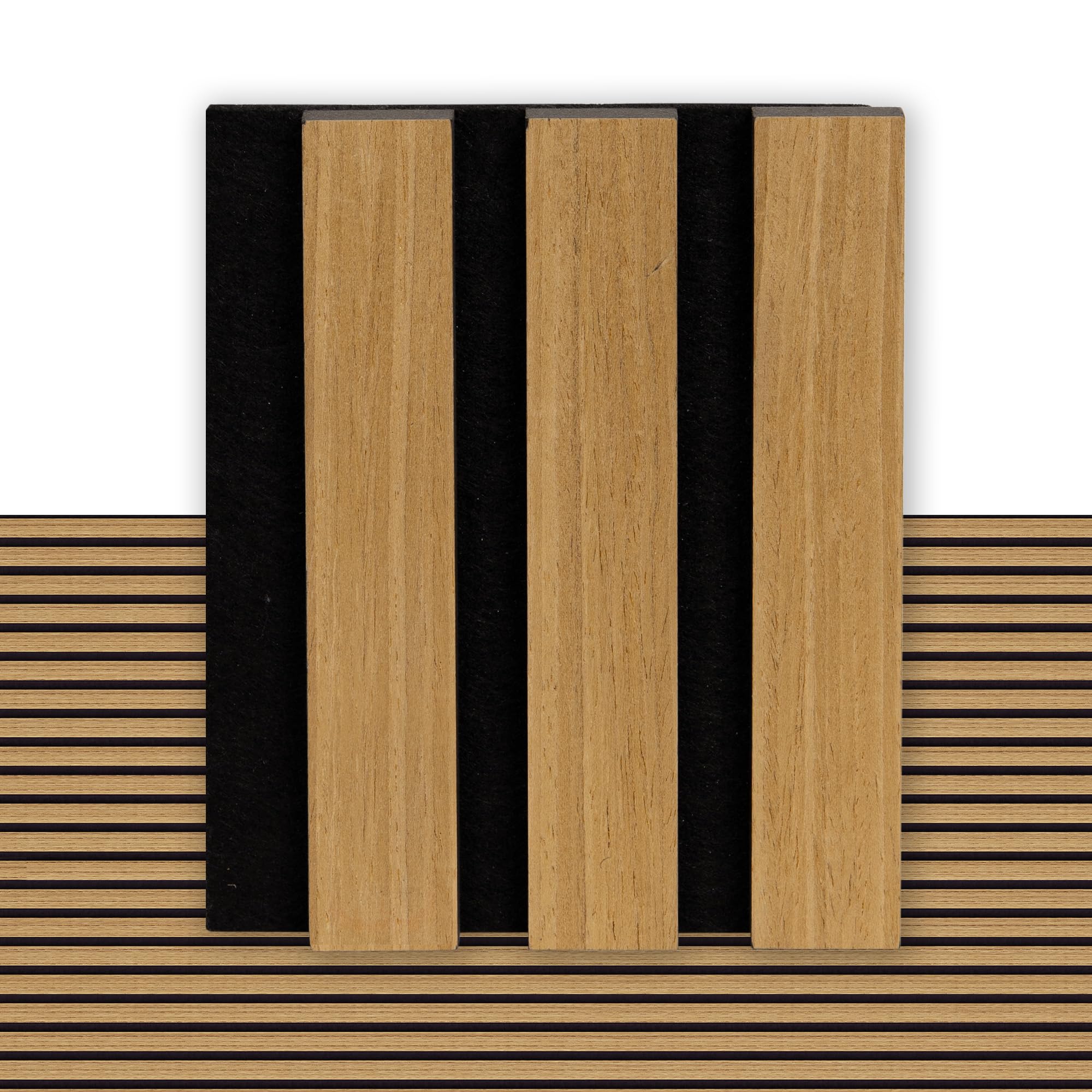 Sample Wood Salt Acoustic Wall Panels, Brown, Sample Pack