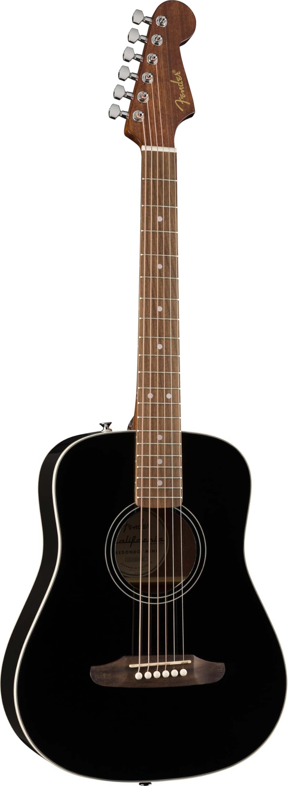 Fender 0974101106 California Standard Redondo Mini with Bag, Spruce Top, Black
